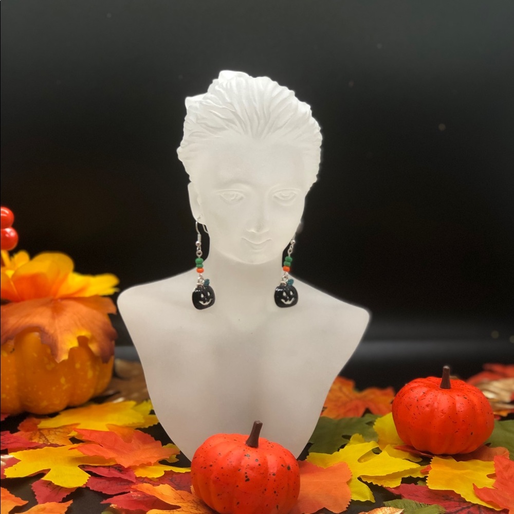 Halloween pumpkin earrings